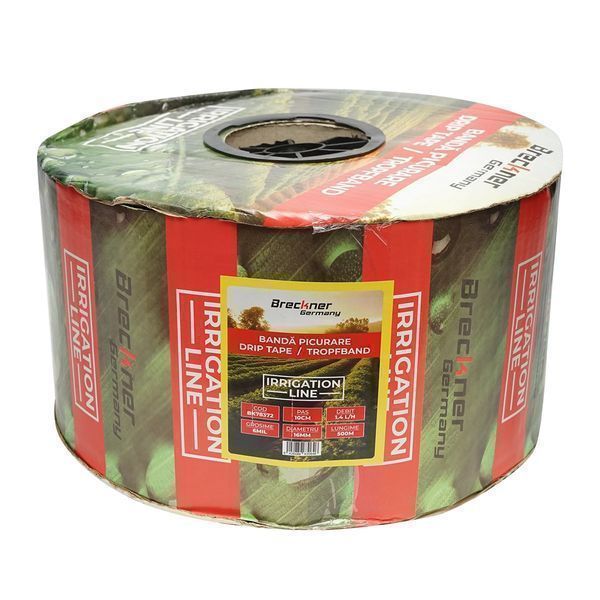 Лента за капково напояване, ролка 500 м 1,4l/h, d16 мм разс. 10см brec