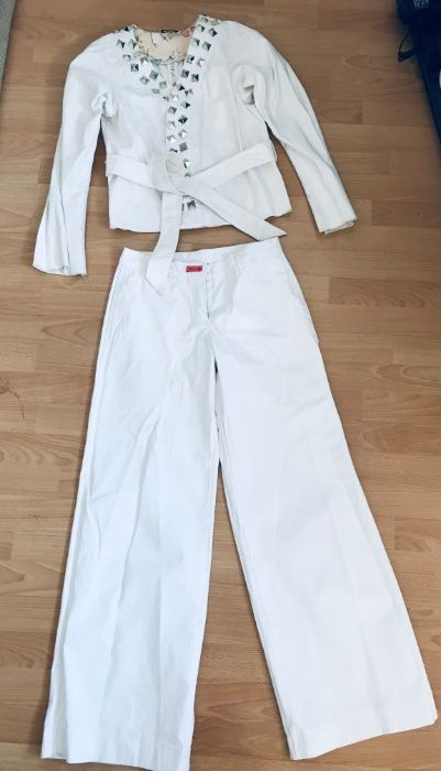 Белый джинсовый костюм Sonia Rykiel