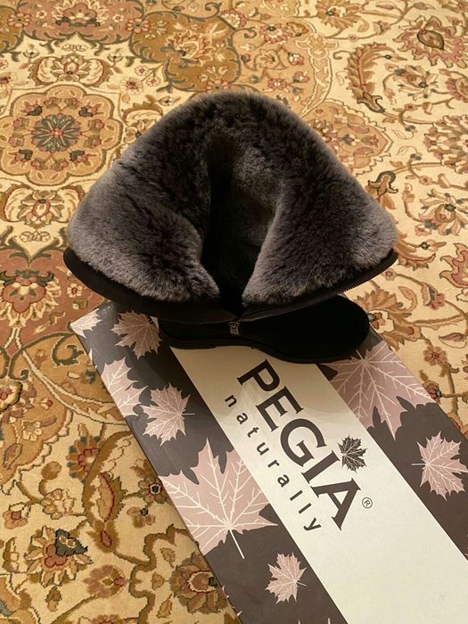 Новые Сапоги замша черные размер 38