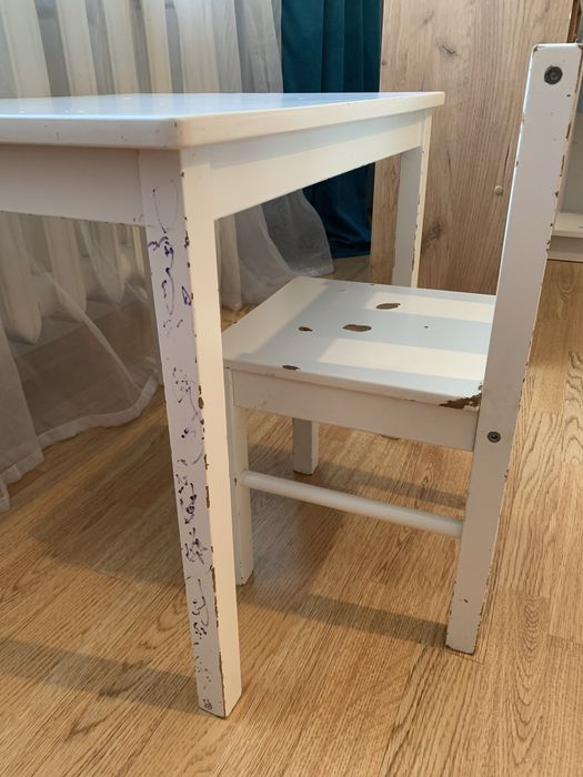 Детский столик и стульчик Икеа