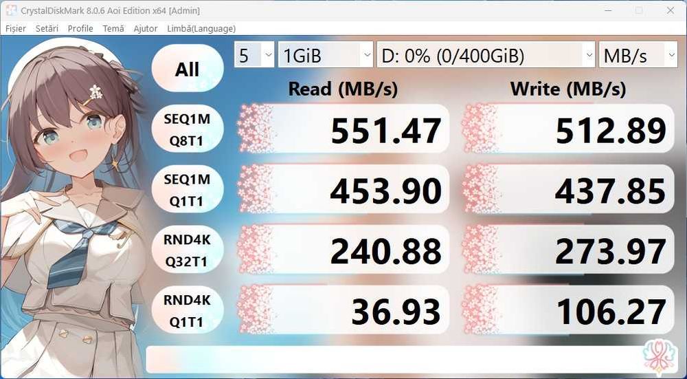 SSD ADATA Ultimate SU650 1TB, SATA-III 2.5 inch, ca NOU, 11 ZILE DE FUNCTIONARE ,