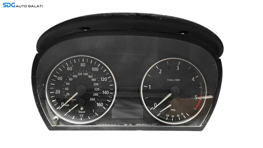 Ceas Ceasuri Cluster Instrumente Bord BMW Seria 3 E90 E91 2.0 Diesel 2004 - 2011 Cod 1025380 6974660 [LC0732]