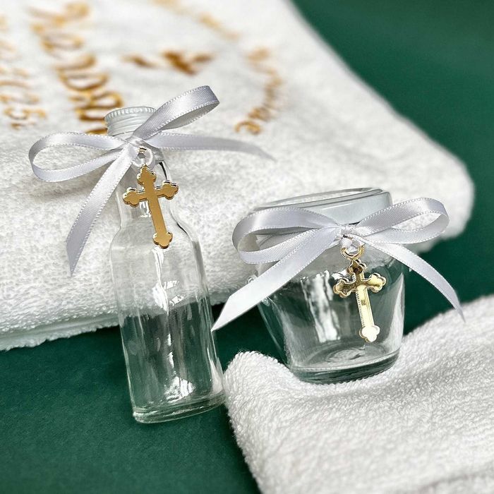 Аксесоари за кръщене, Комплект за Кръщене Кутийки за Кръстче и Косичка