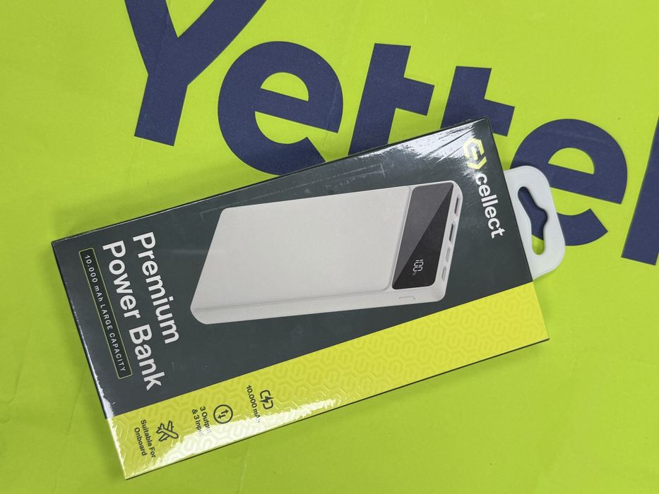 Cellect Premium Power Bank 10 000mAh White
