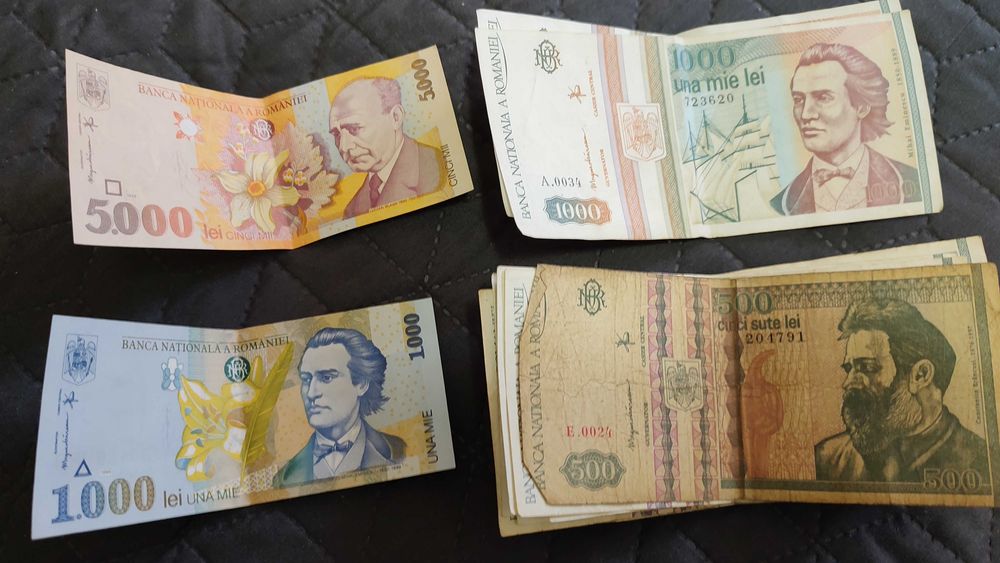 Bancnote vechi 500, 1000, 5000