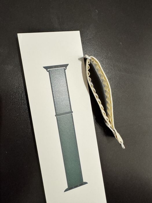 Curea originala Apple Watch 38/40/41/42MM, Ajustabila, Verde Evergreen