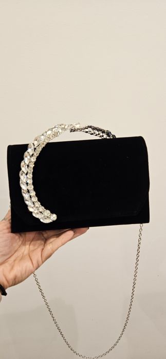 Велурена официална чанта