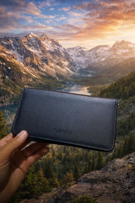 Красивая барсетка для денег