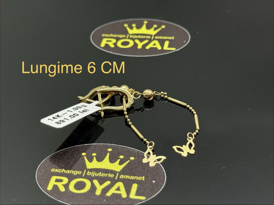 Bijuteria ROYAL : Cercei AUR 14K / 1.99 GR