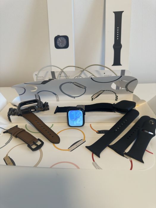 Apple Watch Series 8 45mm Extra Full Box Accesorii