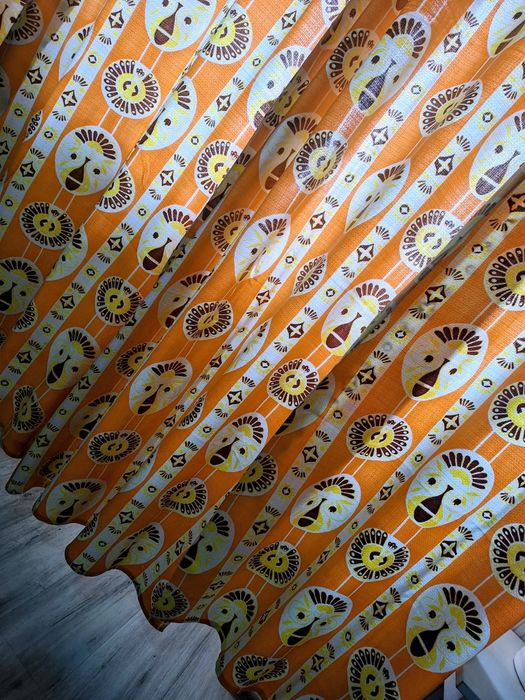 Кухонные льняные шторы