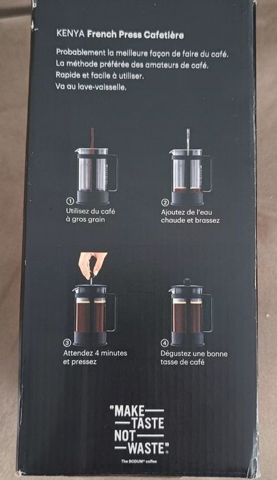 Cafetieră cu Piston Bodum Kenya negru 1L