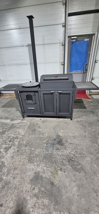 Мангал с печью комплекс