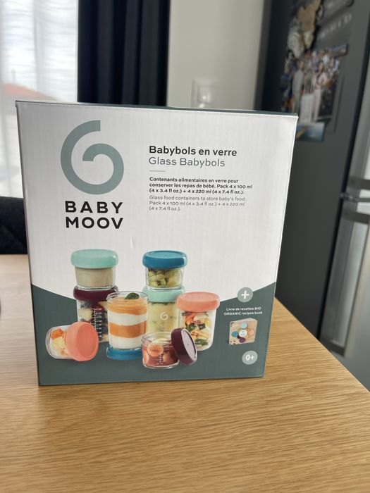 Стъклени буркани за домашна бебешка храна Babymoov