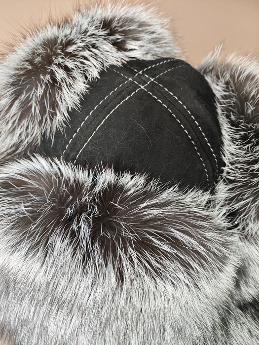 Тымак из меха чернобурки