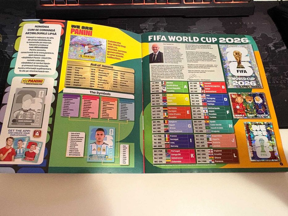 Album Panini World Cup 2026 Complet+Stickere Coca-Cola