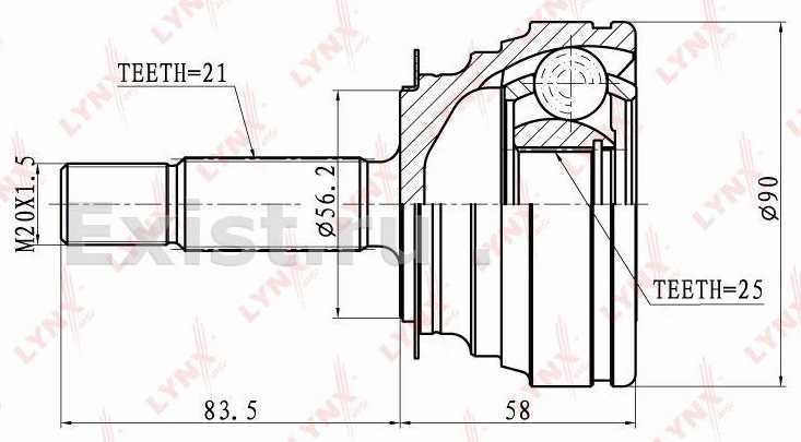 ШРУС Renault: 19 Laguna