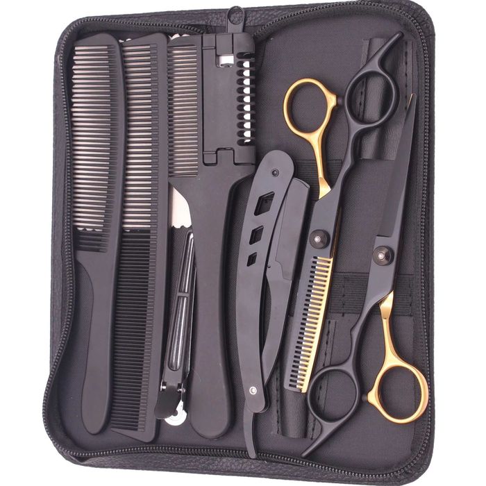 Foarfeca Brici Accesorii Set Frizerie Barber Shop