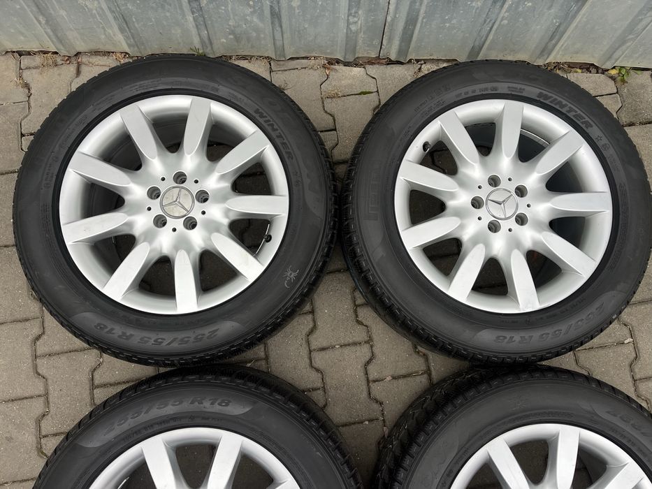 Jante aliaj 5x112mm, anvelope 255/55 R18, Mercedes ML, GLC, GLE