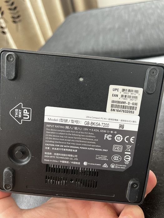 Mini PC GIGABYTE BRIX – Intel Core i5-7200U