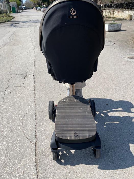 Продавам бебешка количка Stokke Xplory X-Limited Edition Gold Black