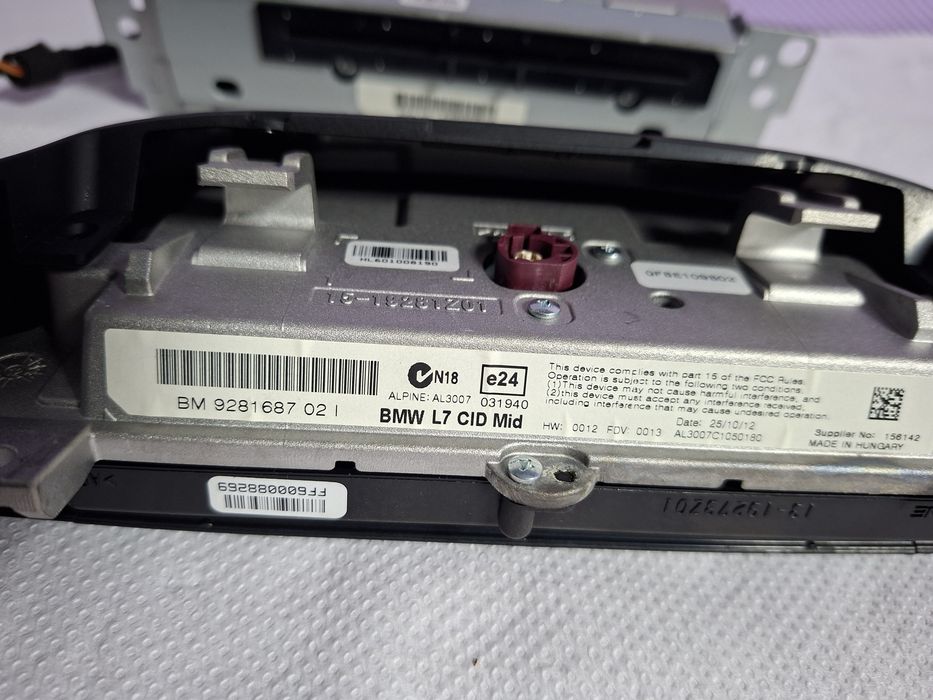 Kit Display Ecran Navigație Mică BMW Seria 3 F30 F31 F34 Seria 1 F20 F21 Original Cod 9298939 Cod 9281687