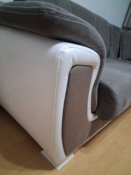 Разтегателен диван с клик-клак механизъм Princess S II + 2 табуретки