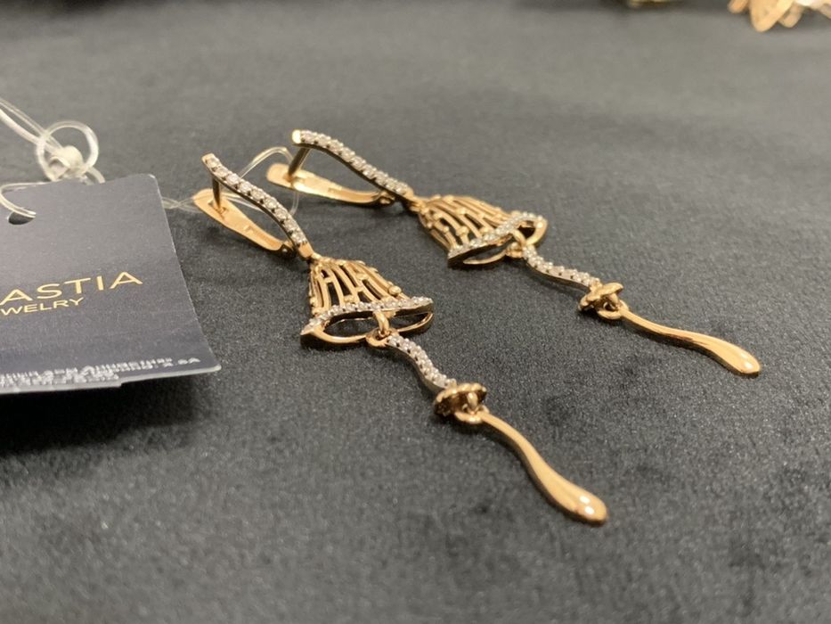 Золото серьги  г. Астана