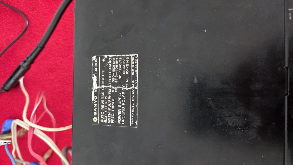 Sanyo FT 4060V Radio casetofon de mașină Autoreverse