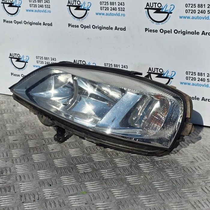Far stanga fundal crom Opel Astra G