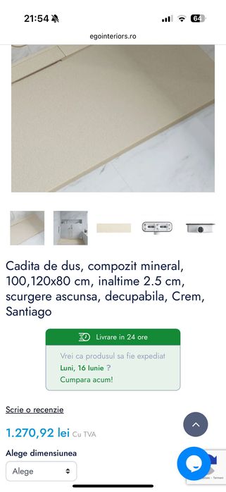 Cadita dus compozit- noua