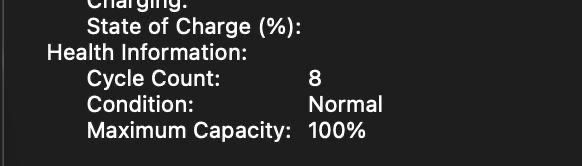 Macbook Air M4 13.6" 100%, 8 цикл