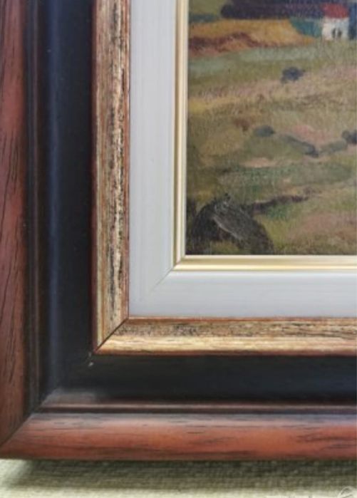 Антикварна картина масло 1959 г.