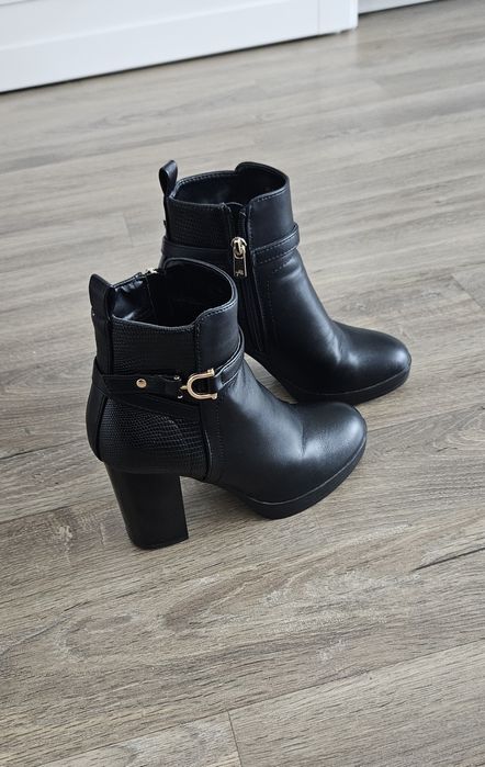 Botine cu toc gros Anna Field, mărimea 34