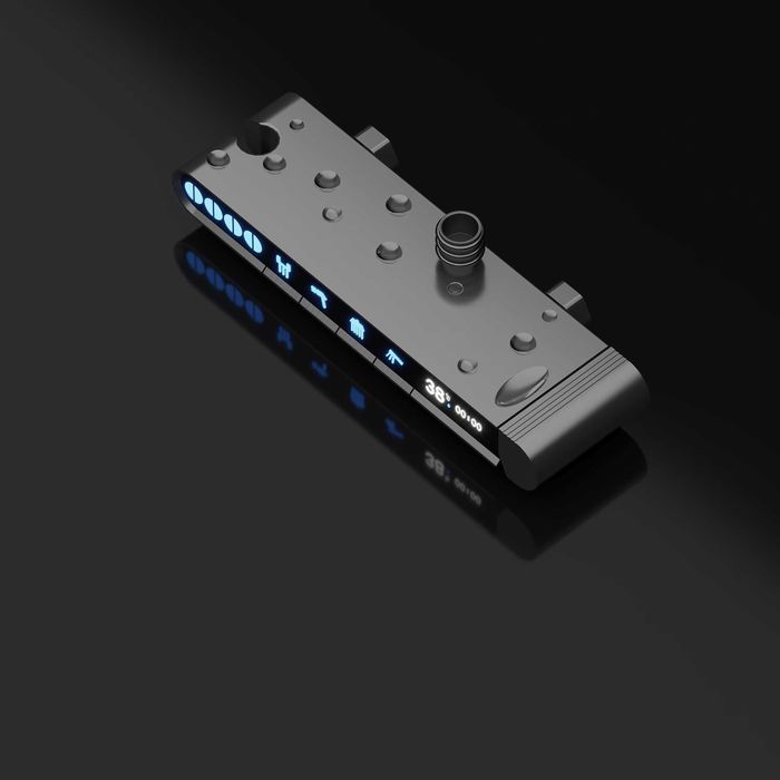 Модерен интелигентен душ с дисплей и LED подсветка D28