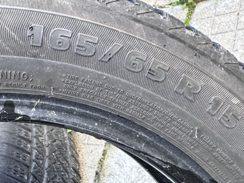 165/65/R15 Micnelin Alpin 2бр зимни 4-5mm