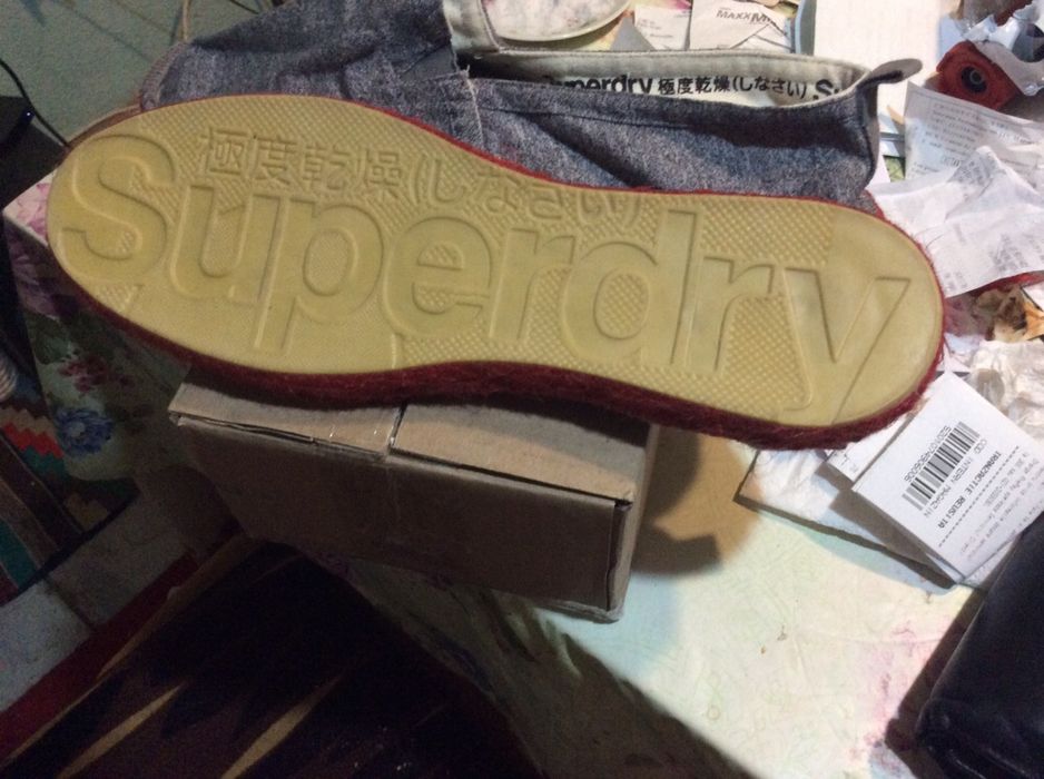 Espadrile denim Super Dry originale