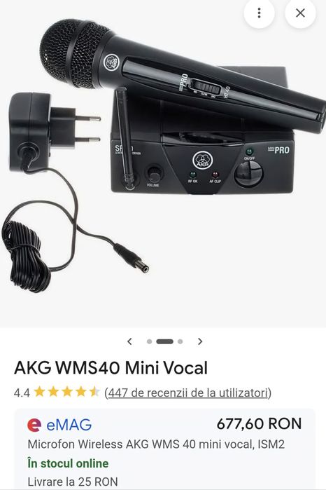 Microfon wireless AKG WMS 40 Mini