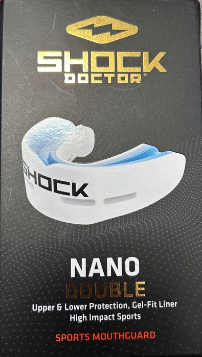 Двоен протектор за горна и долна челюст Shock Doctor Nano Double.