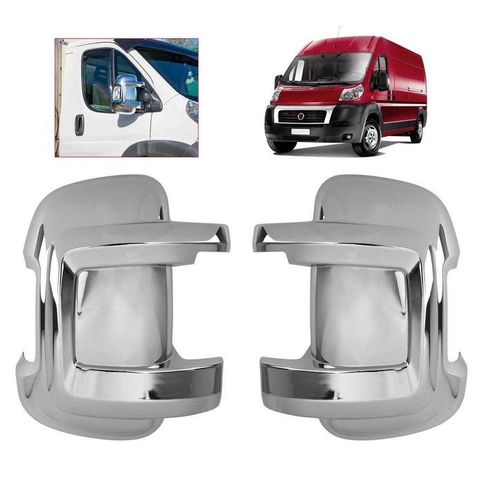 Хромирани Капаци за Огледала Fiat Ducato 2006 -2025 / Фиат Дукато Хром