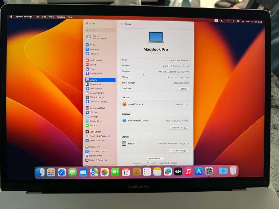 MacBook Pro 15inch-2018