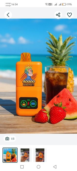 Vape 80.000 Puffs Reincarcabil Display Mod Turbo