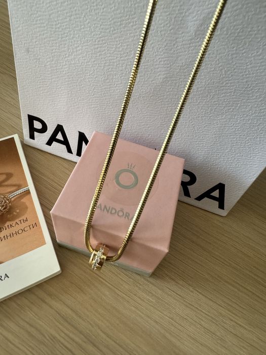 Клипса Pandora оригинал золото 585