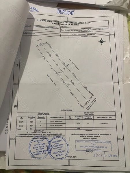 Vând Teren +Temelie în Davidești Argeș !