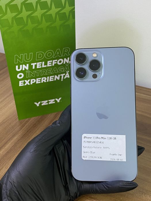 iPhone 13 Pro Max, 128 GB, Sierra Blue, Foarte bun, Cod produs: 5410