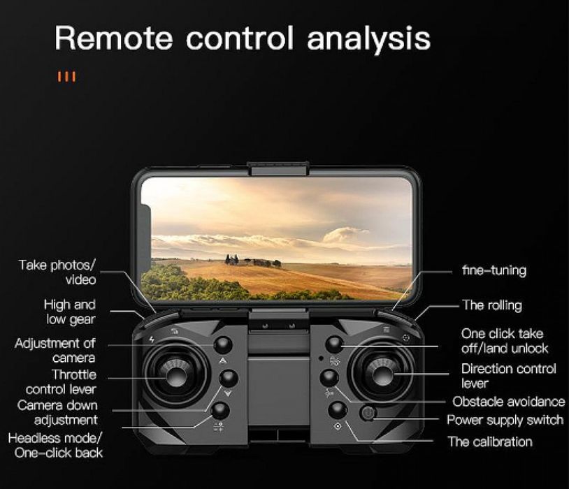 Професионален дрон с 8K HD камера,  Dual камери - Въздушни снимки и ви