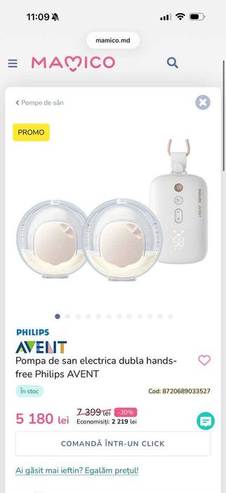 Pompa de san hands-free Phillips Avent