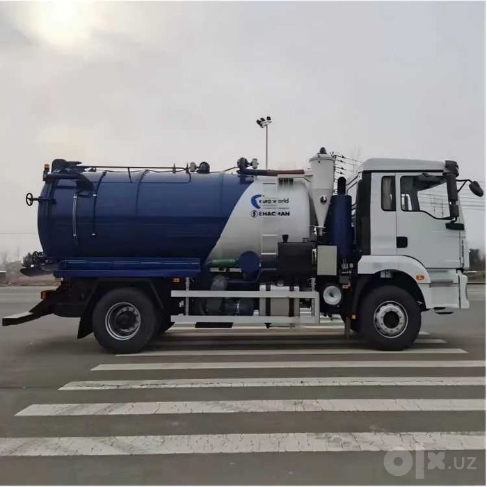 Ассенизатор (Говновоз). Янги. Доставка SHACMAN 12 куб 2026 йил