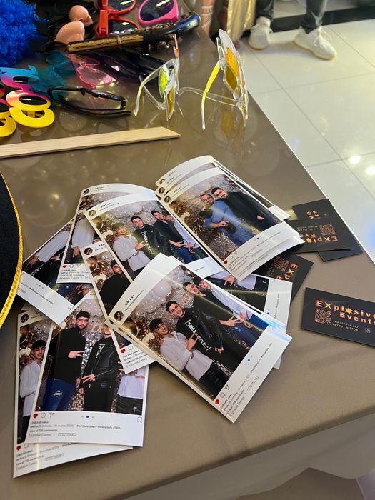 Oglinda foto, Fum greu dansul mirilor, Baloane cu fum.