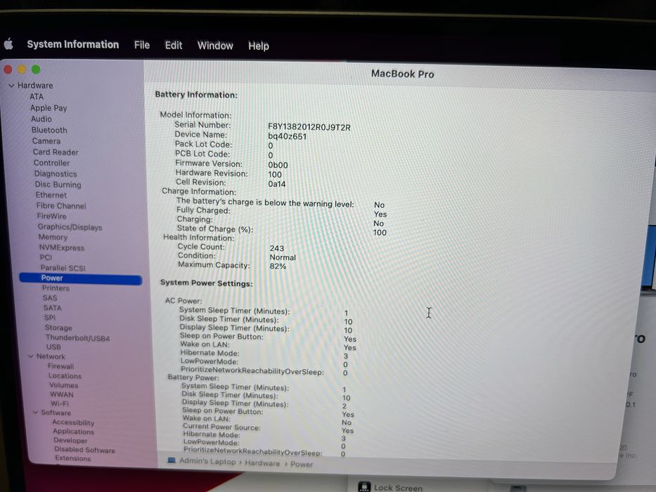 MacBook Pro 16  / A2485 /  2021